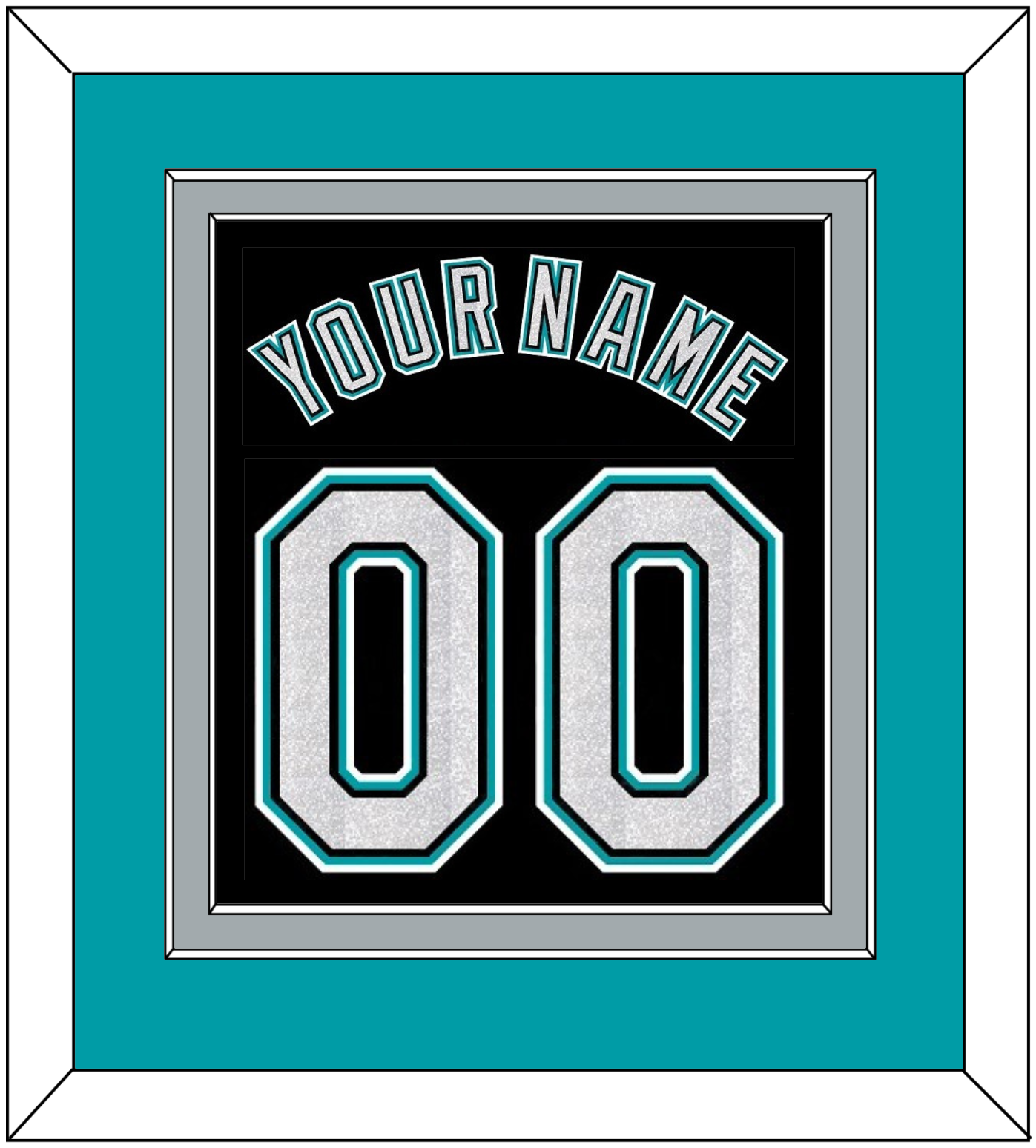 Florida Name & Number - Alternate Black (2003-2011) - Signature Tier 3