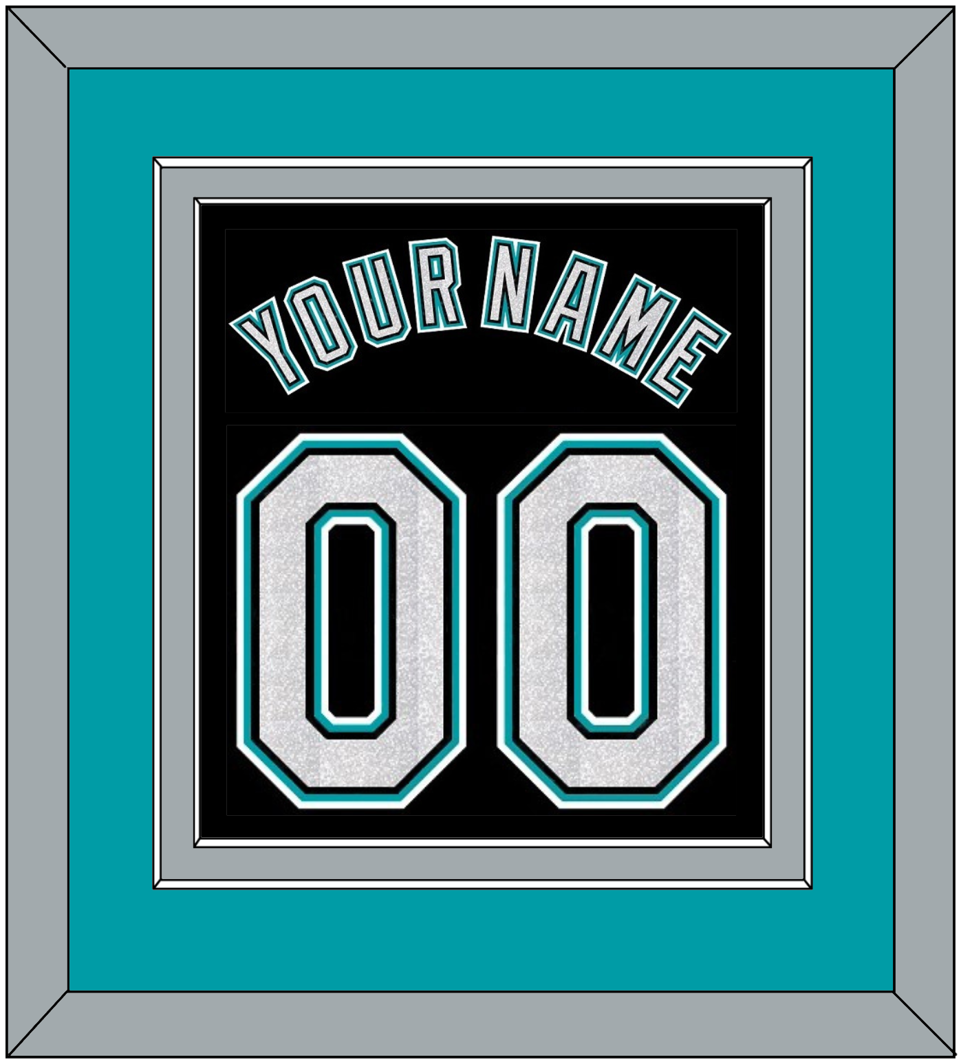 Florida Name & Number - Alternate Black (2003-2011) - Signature Tier 3