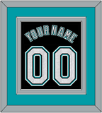 Florida Name & Number - Alternate Black (2003-2011) - Double Mat 3