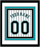 Florida Name & Number - Home White Pinstripes (2003-2011) - Triple Mat 1