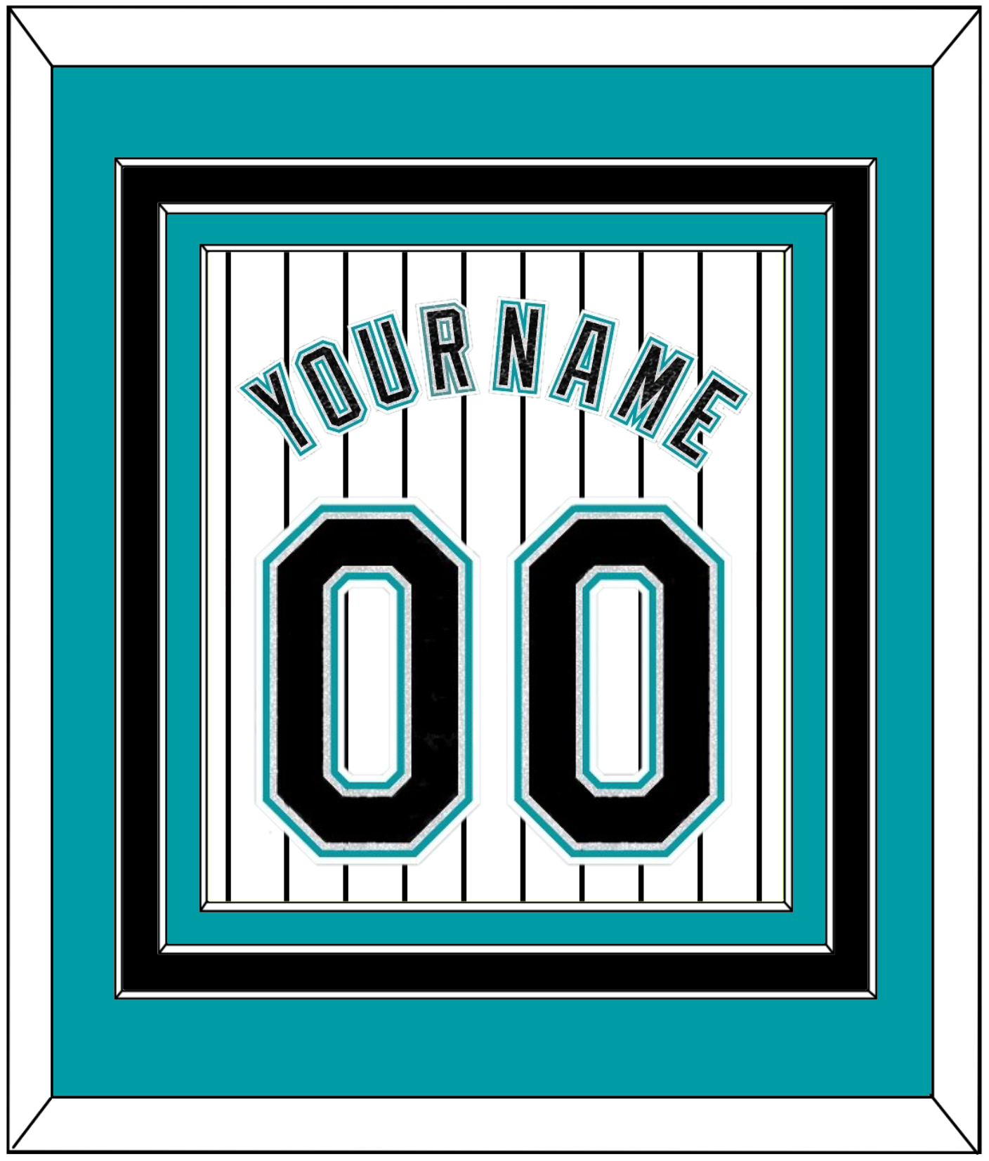 Florida Name & Number - Home White Pinstripes (2003-2011) - Premier Tier 2