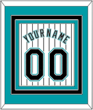 Florida Name & Number - Home White Pinstripes (2003-2011) - Triple Mat 2