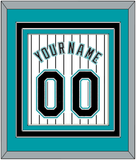 Florida Name & Number - Home White Pinstripes (2003-2011) - Triple Mat 2