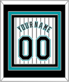 Florida Name & Number - Home White Pinstripes (2003-2011) - Triple Mat 3