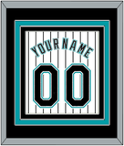 Florida Name & Number - Home White Pinstripes (2003-2011) - Triple Mat 3