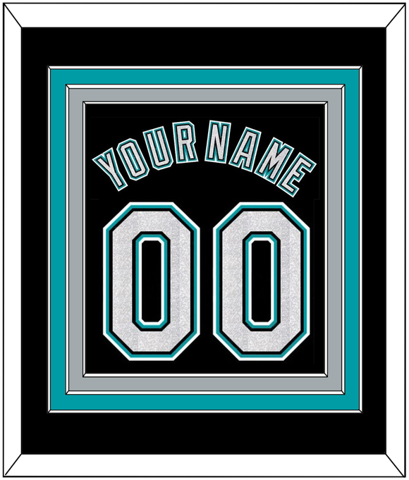 Florida Name & Number - Alternate Black (2003-2011) - Triple Mat 2