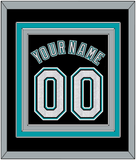 Florida Name & Number - Alternate Black (2003-2011) - Triple Mat 2