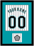 Florida Name & Number With World Series Patch- Home White Pinstripes (2003-2011) - Single Mat 1