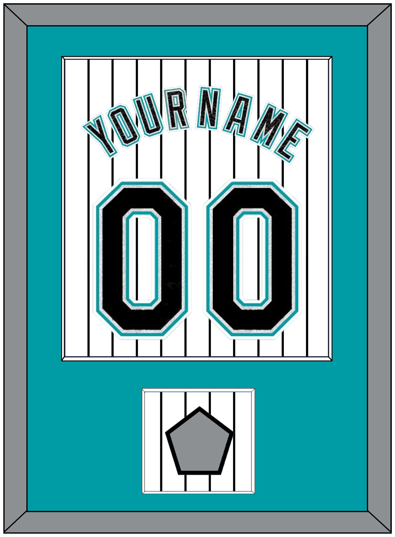 Florida Name & Number With World Series Patch- Home White Pinstripes (2003-2011) - Essential Tier 1