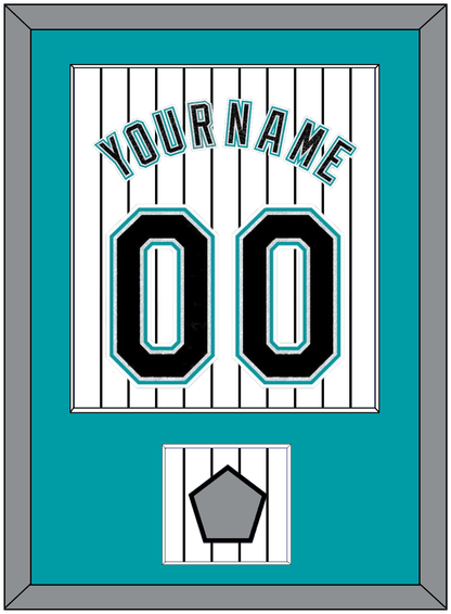 Florida Name & Number With World Series Patch- Home White Pinstripes (2003-2011) - Essential Tier 1