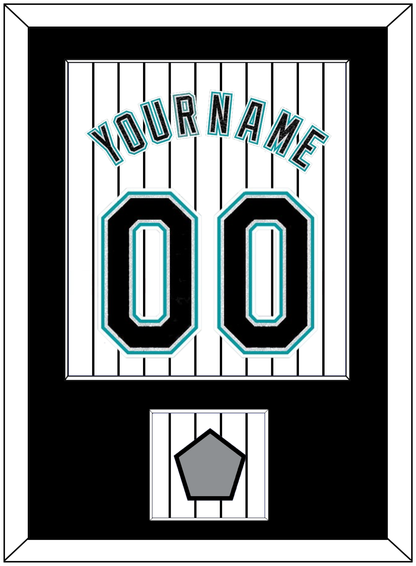 Florida Name & Number With World Series Patch- Home White Pinstripes (2003-2011) - Essential Tier 2