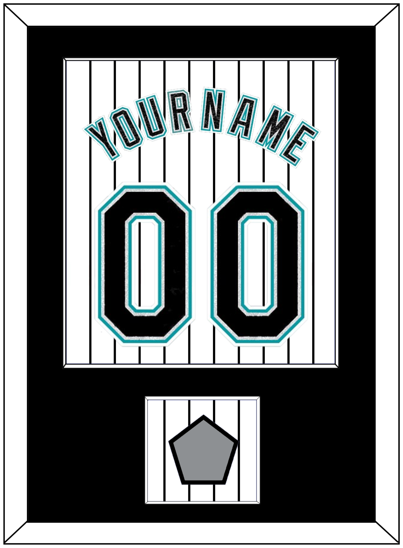 Florida Name & Number With 2003 World Series Champions Patch- Home White Pinstripes (2003-2011) - Essential Tier 2