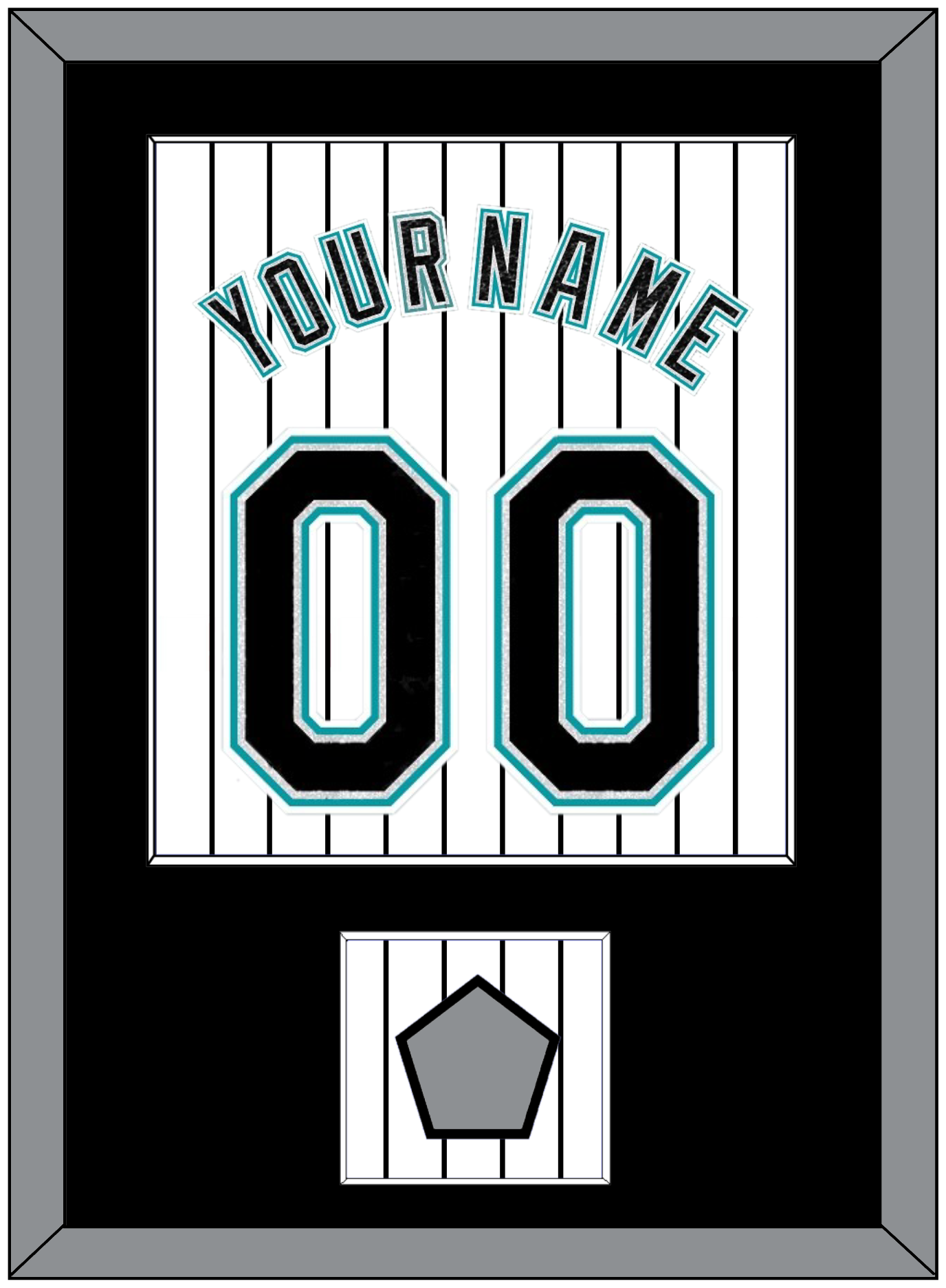 Florida Name & Number With World Series Patch- Home White Pinstripes (2003-2011) - Essential Tier 2