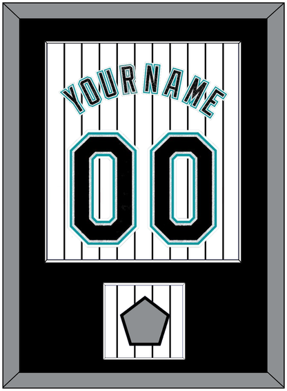 Florida Name & Number With World Series Patch- Home White Pinstripes (2003-2011) - Essential Tier 2