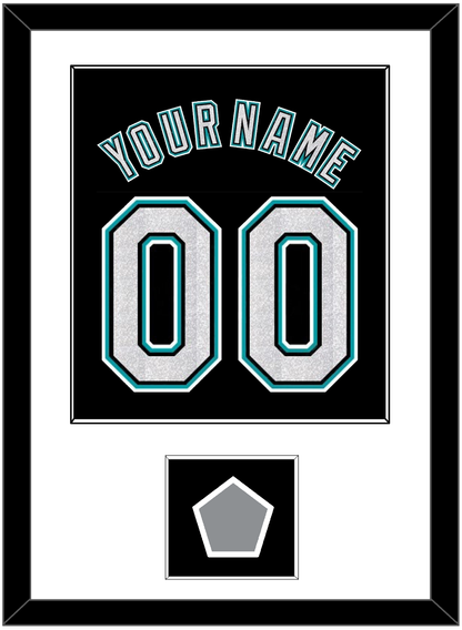Florida Name & Number With World Series Patch - Alternate Black (2003-2011) - Essential Tier 1
