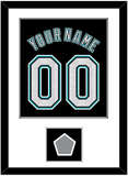 Florida Name & Number With 2003 World Series Champions Patch - Alternate Black (2003-2011) - Single Mat 1