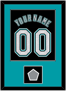 Florida Name & Number With World Series Patch - Alternate Black (2003-2011) - Single Mat 2