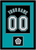 Florida Name & Number With World Series Patch - Alternate Black (2003-2011) - Single Mat 2