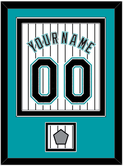 Florida Name & Number With 2003 World Series Champions Patch- Home White Pinstripes (2003-2011) - Signature Tier 2