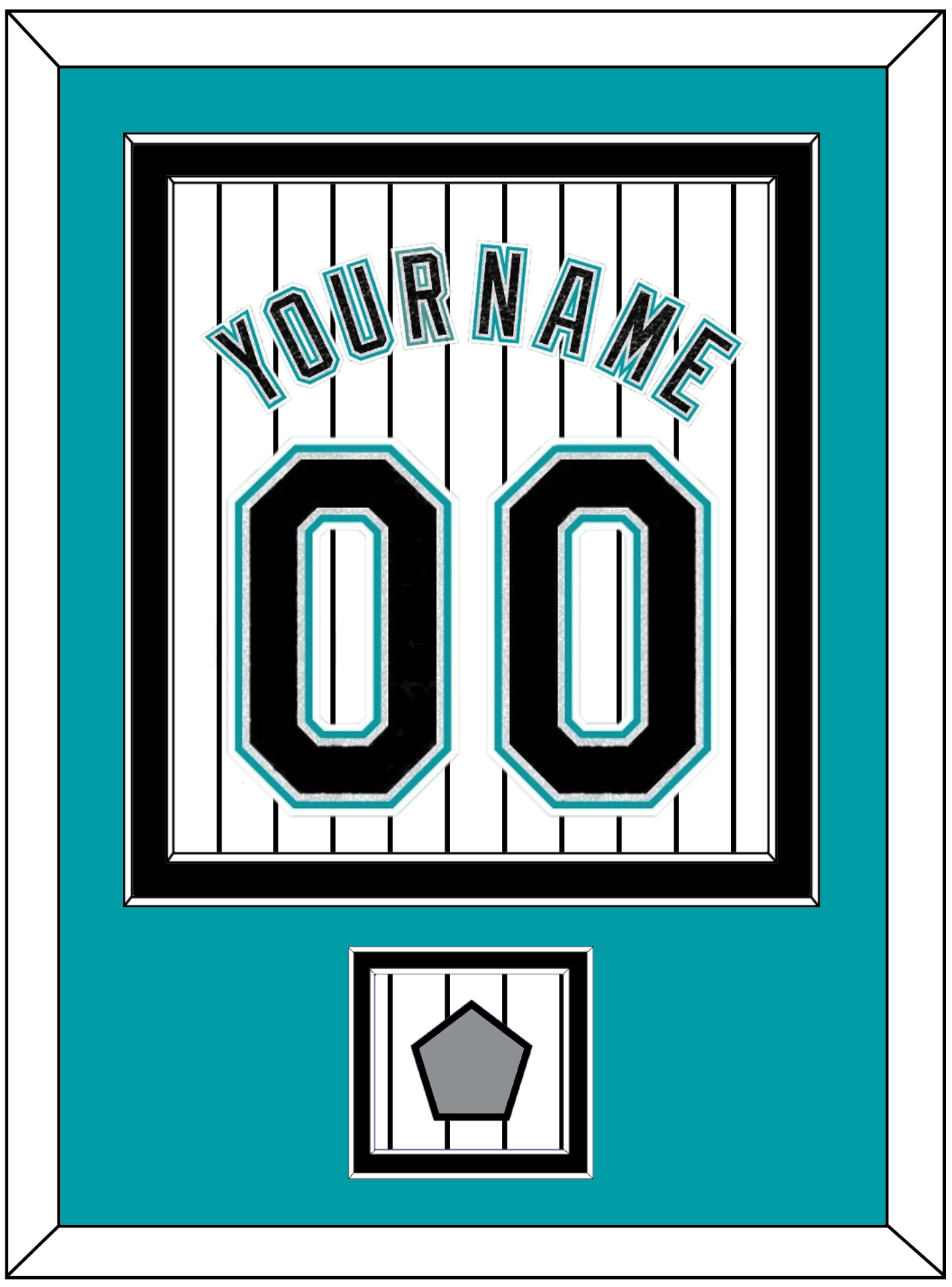 Florida Name & Number With World Series Patch- Home White Pinstripes (2003-2011) - Signature Tier 2