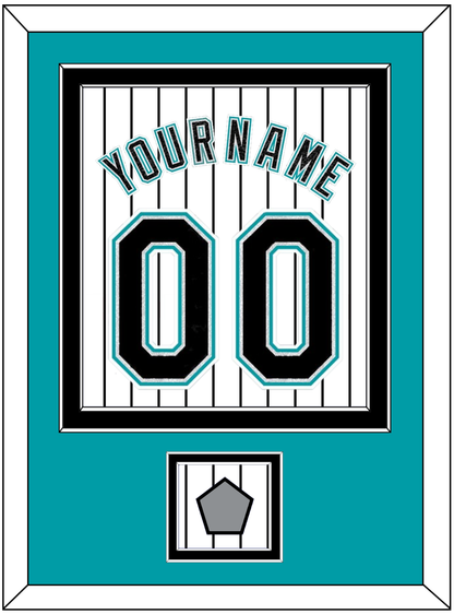 Florida Name & Number With World Series Patch- Home White Pinstripes (2003-2011) - Signature Tier 2