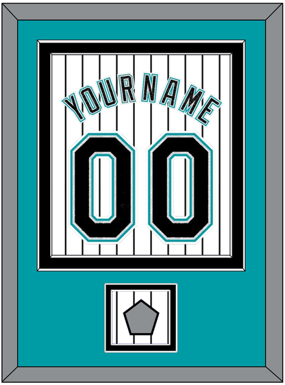 Florida Name & Number With World Series Patch- Home White Pinstripes (2003-2011) - Signature Tier 2