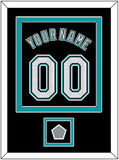 Florida Name & Number With World Series Patch - Alternate Black (2003-2011) - Double Mat 2