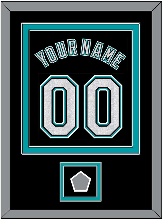 Florida Name & Number With World Series Patch - Alternate Black (2003-2011) - Signature Tier 2