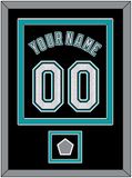 Florida Name & Number With World Series Patch - Alternate Black (2003-2011) - Double Mat 2