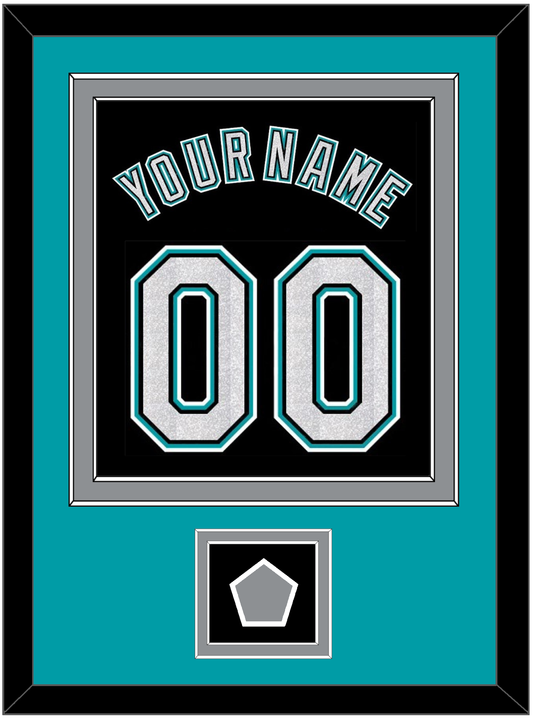 Florida Name & Number With 2003 World Series Champions Patch - Alternate Black (2003-2011) - Signature Tier 3