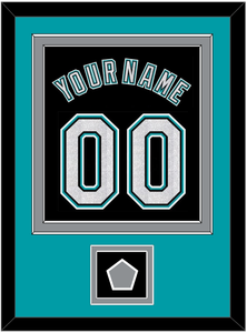 Florida Name & Number With 2003 World Series Champions Patch - Alternate Black (2003-2011) - Double Mat 3