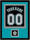 Florida Name & Number With 2003 World Series Champions Patch - Alternate Black (2003-2011) - Double Mat 3