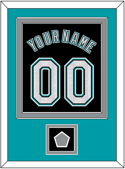 Florida Name & Number With 2003 World Series Champions Patch - Alternate Black (2003-2011) - Signature Tier 3