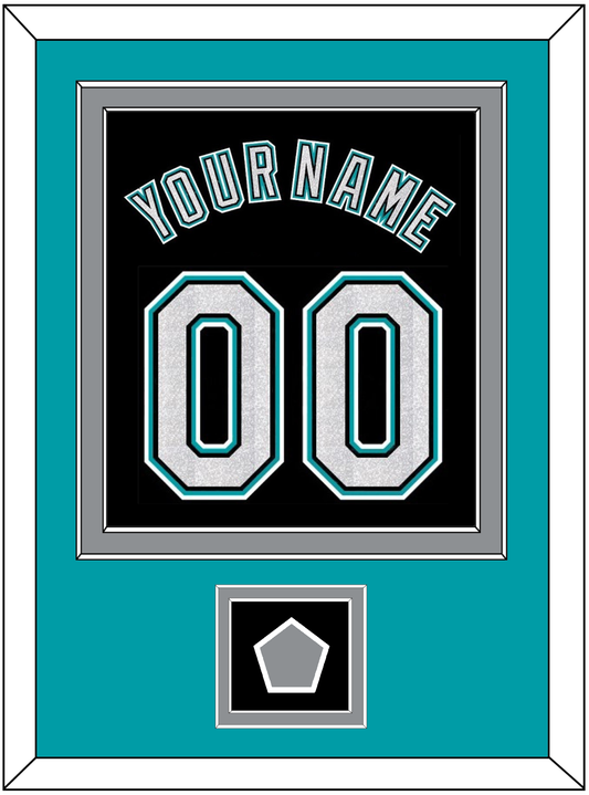 Florida Name & Number With World Series Patch - Alternate Black (2003-2011) - Signature Tier 3