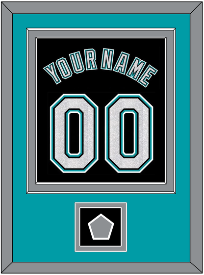 Florida Name & Number With 2003 World Series Champions Patch - Alternate Black (2003-2011) - Signature Tier 3
