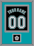 Florida Name & Number With 2003 World Series Champions Patch - Alternate Black (2003-2011) - Double Mat 3