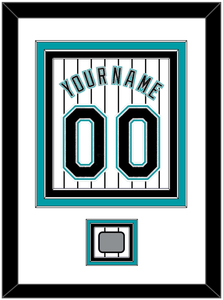 Florida Name & Number With World Series Patch- Home White Pinstripes (2003-2011) - Triple Mat 1