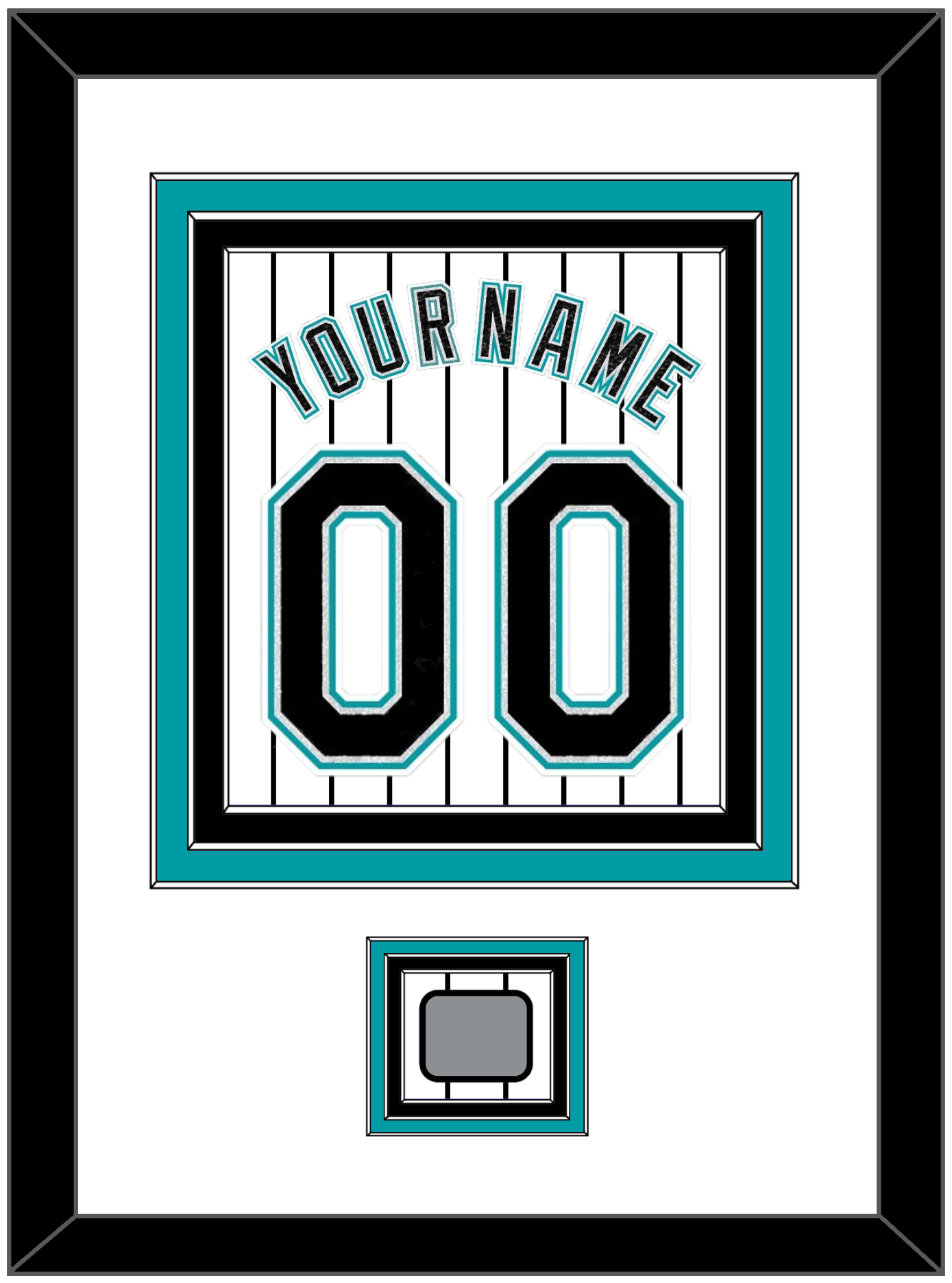 Florida Name & Number With 2003 World Series Champions Patch- Home White Pinstripes (2003-2011) - Premier Tier 1