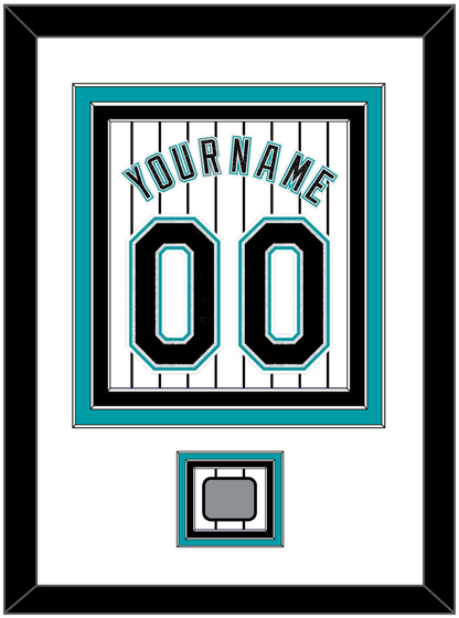 Florida Name & Number With 2003 World Series Champions Patch- Home White Pinstripes (2003-2011) - Premier Tier 1