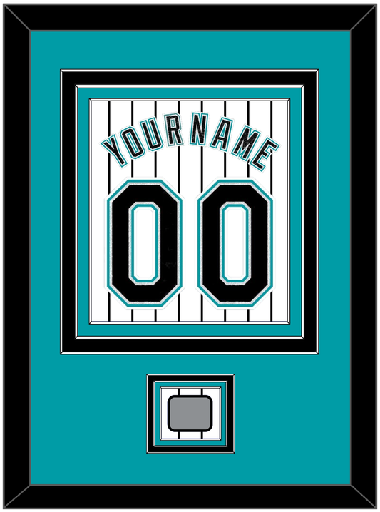 Florida Name & Number With World Series Patch- Home White Pinstripes (2003-2011) - Premier Tier 2