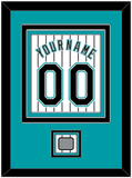 Florida Name & Number With 2003 World Series Champions Patch- Home White Pinstripes (2003-2011) - Triple Mat 2
