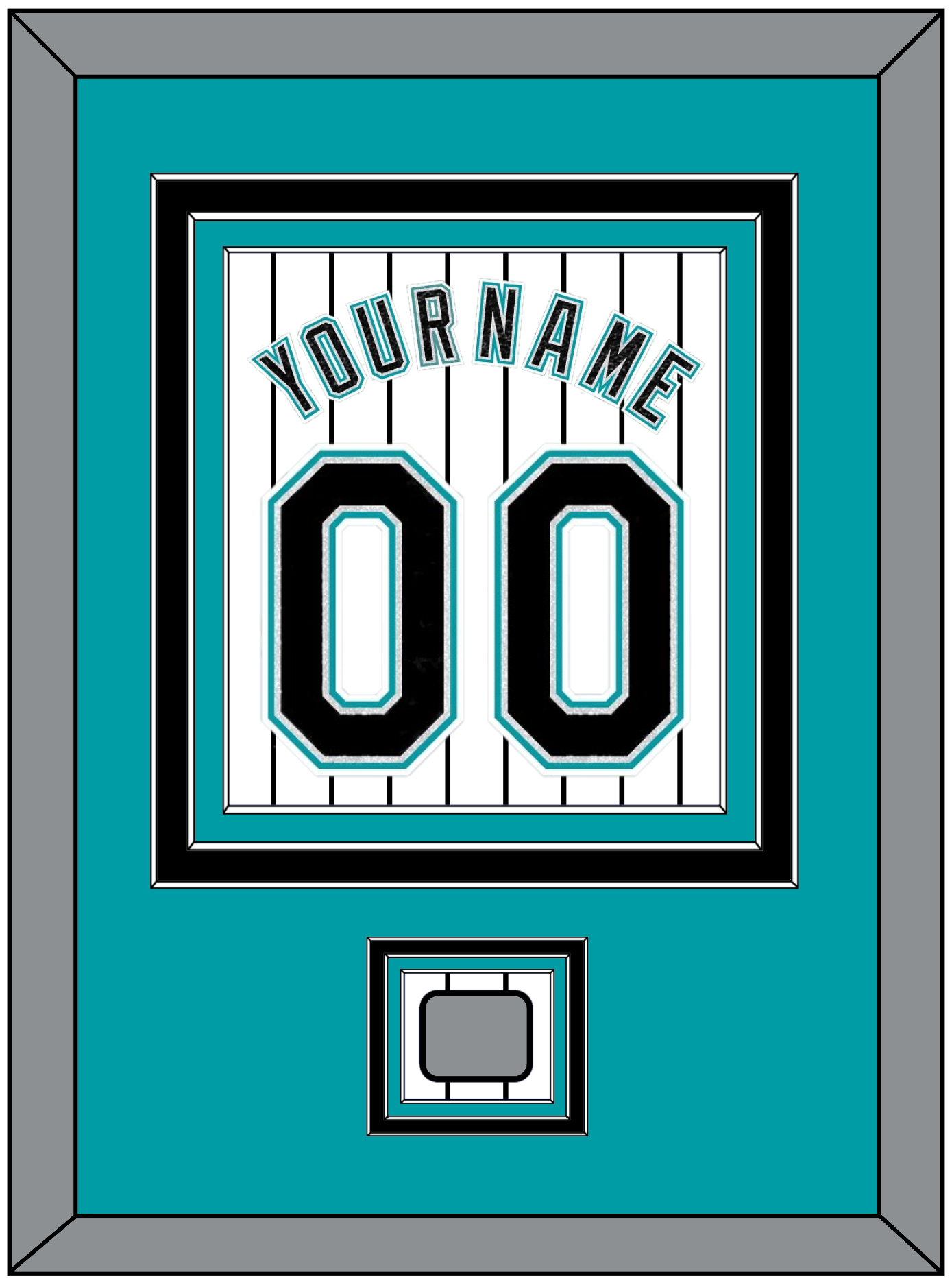 Florida Name & Number With World Series Patch- Home White Pinstripes (2003-2011) - Premier Tier 2