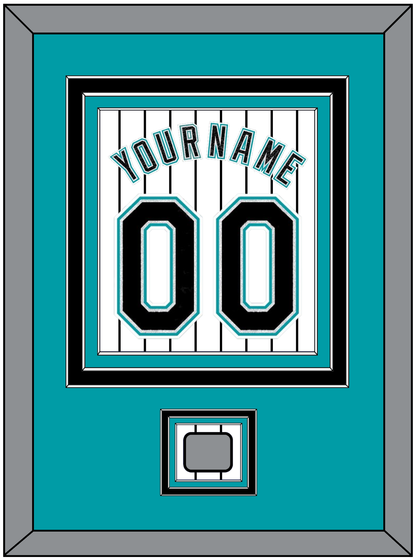 Florida Name & Number With World Series Patch- Home White Pinstripes (2003-2011) - Premier Tier 2