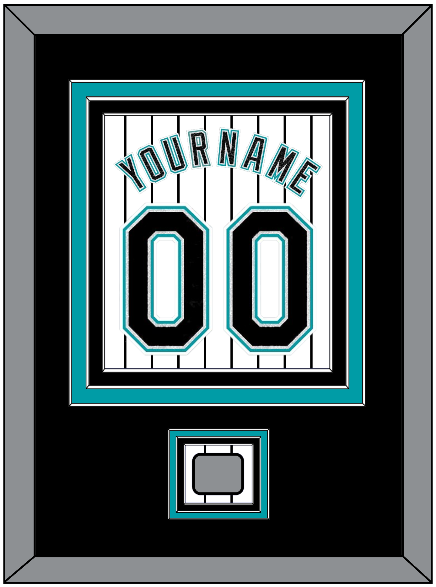 Florida Name & Number With World Series Patch- Home White Pinstripes (2003-2011) - Premier Tier 3