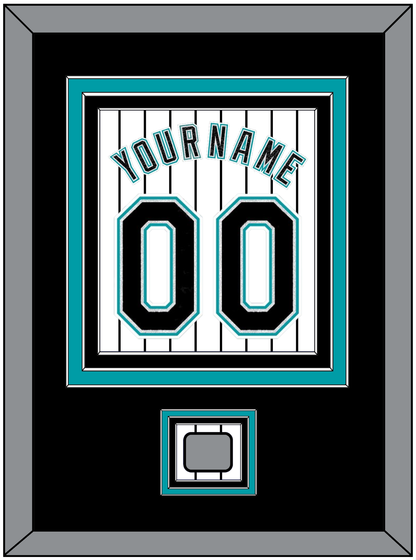 Florida Name & Number With World Series Patch- Home White Pinstripes (2003-2011) - Premier Tier 3