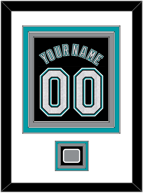 Florida Name & Number With 2003 World Series Champions Patch - Alternate Black (2003-2011) - Triple Mat 1