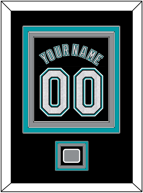 Florida Name & Number With 2003 World Series Champions Patch - Alternate Black (2003-2011) - Triple Mat 2