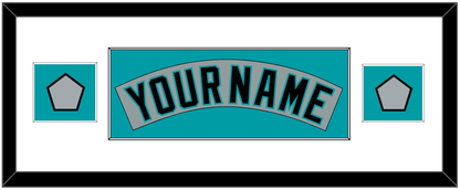Florida Nameplate & 2 World Series Patches - Road Gray (1993-2001) - Essential Tier 2