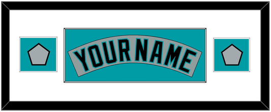 Florida Nameplate & 2 World Series Patches - Road Gray (1993-2001) - Essential Tier 2