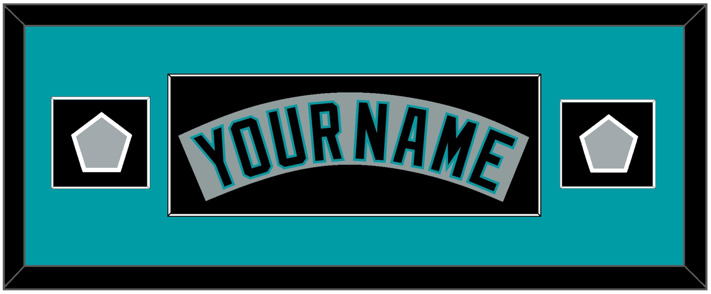 Florida Nameplate & 2 World Series Patches - Road Gray (1993-2001) - Essential Tier 4